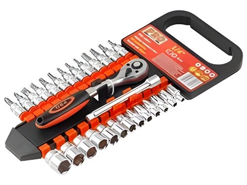 Набор головок торцевых и бит-головок 1/4" 28 предметов STARTUL PRO-42814 STARTUL