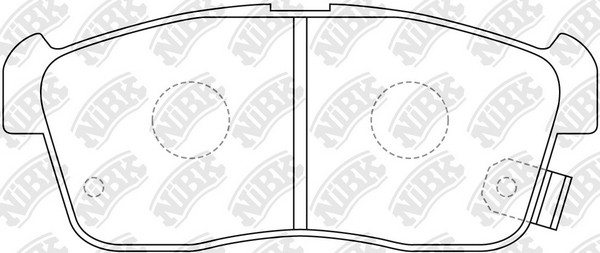 Колодки тормозные дисковые SUZUKI IGNIS 00/ALTO 02-  PN9443 PN9443 NIBK