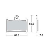 Колодки дисковые MCB690 MCB690 TRW LUCAS