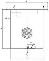 Фильтр воздушный FREIGHTLINER M2 HIGH HP CF 2420 MANN FILTER