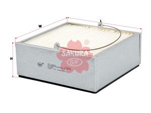 Фильтр топливный SEPAR сепаратора квадратный (145х145х65мм для SEPAR2000/18) SAK SF7923 SAKURA