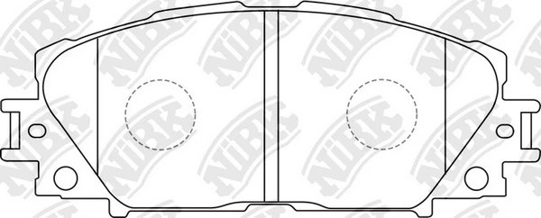 Колодки тормозные TOYOTA Yaris (05-) передние (4шт.) NIBK PN1508 NIBK