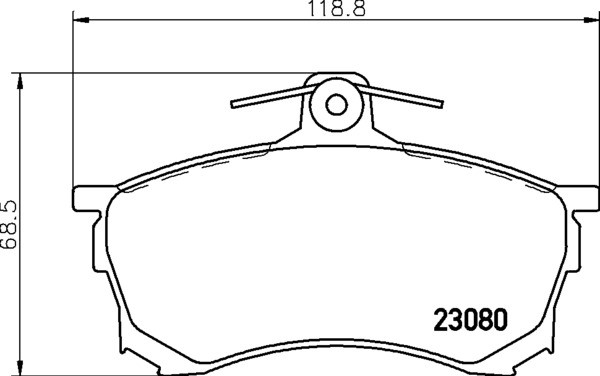 Колодки тормозные дисковые к-т 4 шт. MDB1726 MDB1726 MINTEX