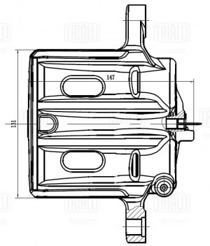 Суппорт тормозной передний левый d=43 мм CF012097 TRIALLI
