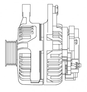 Генератор 80A LG 1968 START VOLT