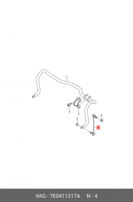 Тяга стабилизатора VAG 7E0411317A 7E0411317A 7E0411317A VAG