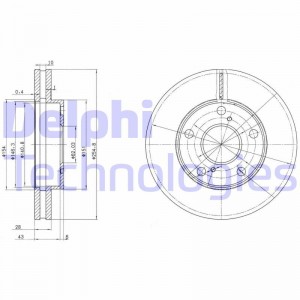 BG3177 диск тормозной передний!\ Toyota Camry 2.2 91> BG3177 DELPHI
