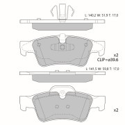 Колодки тормозные дисковые Avantech задние (противоскрипная пластина в компл.) AV228 AVANTECH
