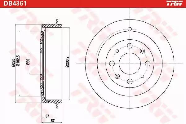 GRANDE PUNTO (2005>) DB4361 TRW
