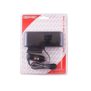 Разветвитель прикуривателя 4-х гнездовой 12V SKYWAY S02301014 SKYWAY