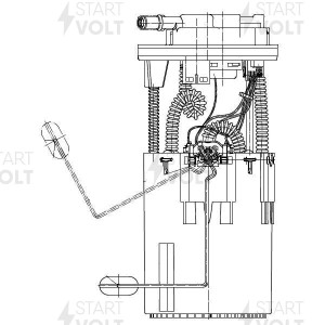 Модуль топливного насоса для а/м Toyota Avensis (03-) 2.4i (SFM 1917) SFM 1917 START VOLT