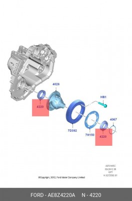 Подшипник AE8Z4220A AE8Z-4220-A FORD