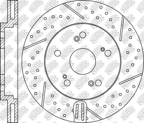 Диск тормозной Performance HONDA PILOT 08 RN1410DSET RN1410DSET NIBK