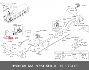 Патрубок отопителя d27 AERO 97241-5E012 972415E010 HYUNDAI KIA