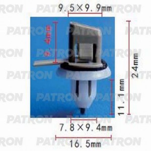 Клипса крепежная P370626 PATRON