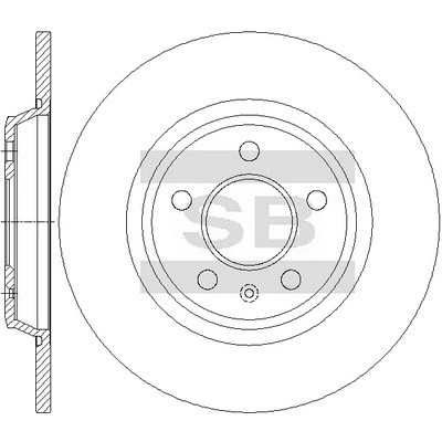 Тормозной диск AUDI A4 1.8 R  SD5449 SD5449 SANGSIN