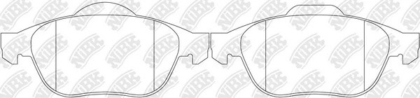 Колодки тормозные RENAULT MEGANE II/LAGUNA II/SCENIC II передние PN0204 PN0204 NIBK