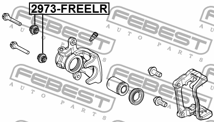 Пыльник направляющей задн суппорта VW TRANSPOERTE V 2973-FREELR 2973-FREELR FEBEST