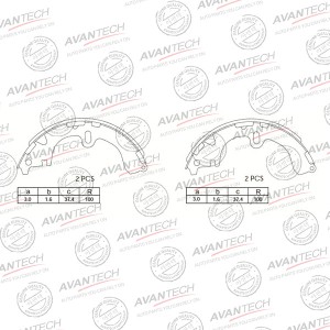 Колодки тормозные барабанные AVANTECH AVS0101 AVANTECH