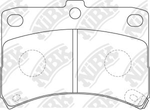 PN6429-NIBK колодки дисковые! передние\ Daihatsu Cuore 1.0i 98-03 PN6429 NIBK