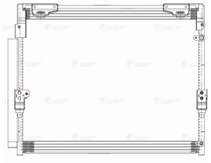 радиатор кондиционера!\Toyota Land Cruiser 200 07> LRAC 1920 LUZAR