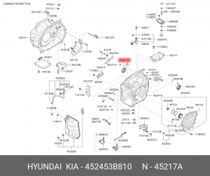 УПЛОТНИТЕЛЬНОЕ КОЛЬЦО БЛОКА ЦИЛИНДРОВ  45245-3B810 452453B810 HYUNDAI KIA