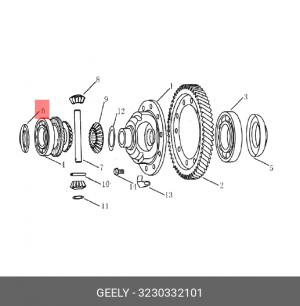 Сальник привода GEELY переднего OE 3230332101 GEELY