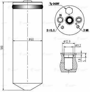Ресивер-осушитель конд. для а/м Mitsubishi Pajero Sport 98- LCR1101 LCR1101 LUZAR