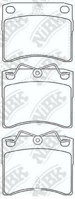 Колодки тормозные VW T4 (90-) (2.0/2.4/1.9 TDI/2.5 TDI) (4шт.) NIBK PN0278 NIBK