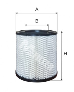 фильтр воздушный !H285 D235 d137 \BOGDAN BUSES A510 MFILTER AUTOMOTIVE FILTERS