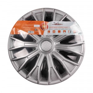 Колпаки колесные 14 Волтек, серебристый, карбон, компл. 2 шт. (AWCC-14-14) AWCC-14-14 AIRLINE