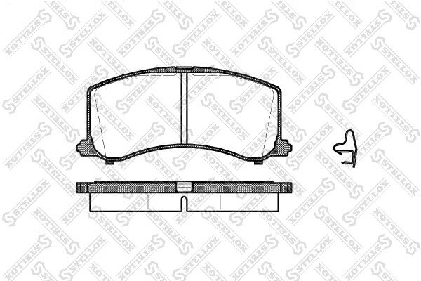 колодки дисковые п.! с антискрип. пластинами\ Toyota Cressida/HiLux 2.0/2.2D 80- 606-002B-SX STELLOX