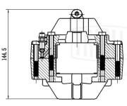 Суппорт торм. Mercedes E W210 (95-) зад. лев. d=36мм (диск 290мм) (CF 052307) CF052307 TRIALLI