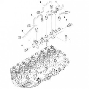 Датчик давления топлива в рампе КАМАЗ ISBe, ISDe, ISLe, QSL, ГАЗ ISF (Haffen) 0052 HAFFEN