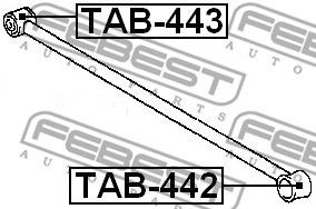 Сайлентблок задней продольной тяги TAB-443 FEBEST