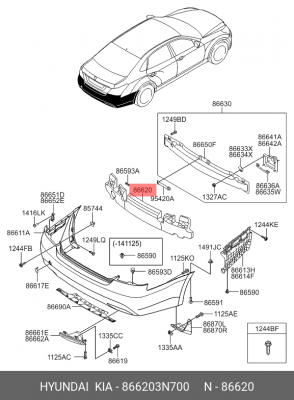 Деталь 866203N700 HYUNDAI KIA