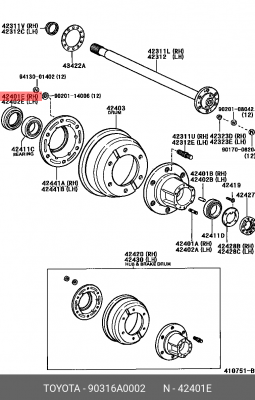 Прокладка 90316-A0002 90316-A0002 TOYOTA
