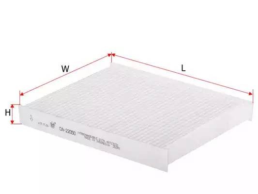 Фильтр салонный  FIAT DOBLO CARGO 1,3 2006 -   FIAT DOBLO 1,3 2005 -  CA22050 CA22050 SAKURA