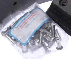 Накладка тормозной колодки МАЗ-5440 передней сверленая расточен. компл. 8шт. с з 350-33-009 MEGA POWER