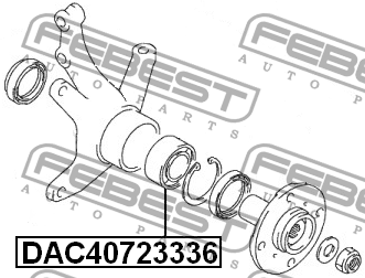 SUZUKI SWIFT (1989>)/ SWIFT (1989-2001) 40X72X33X36 DAC40723336 FEBEST