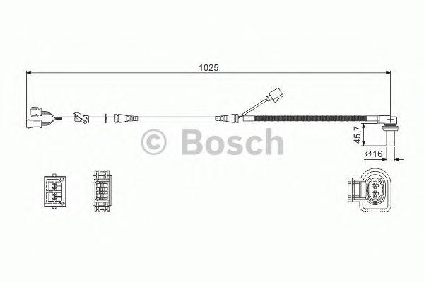 06-65335-SX=21790F [8D0927803D] !датчик ABS перед.\ Audi A4, VW Passat 96> 0 986 594 002 BOSCH