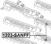 Тяга стабилизатора передняя HYUNDAI SANTA FE (DM) 2012- 1223-SANFF 1223-SANFF FEBEST