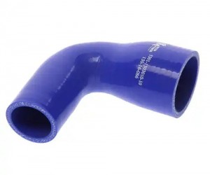 Патрубок радиатора верхний н/о ЗИЛ-5301 (L-90x120 мм, D-38/52) силикон MEGAPOWER 13016086 MEGA POWER