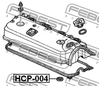 Кольцо уплотнительное свечного колодца HCP-004 HCP-004 FEBEST