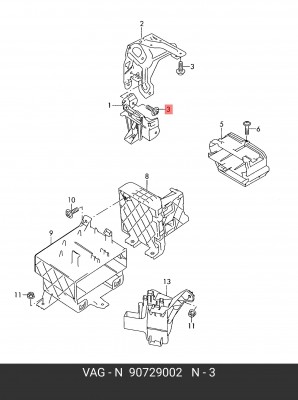болт!\ Audi A6 05> N 907 290 02 VAG