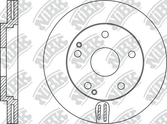 Диск тормозной MERCEDES C (W202),E (W210) передний (1шт.) NIBK RN1361 NIBK