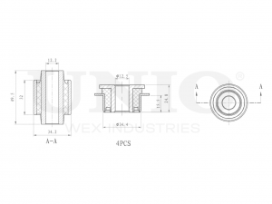 С/блок заднего верхнего рычага (к-т) RMP-20200 UNIO