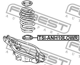Проставка пружины задн нижняя TOYOTA RAV4 ACA30,ALA3 2005.11-2012.12 TSI-ANH10LO TSI-ANH10LOWR FEBEST