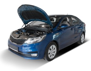 Амортизатор KIA Rio (11-) капота (пружина газовая) комплект 2шт. АВТОУПОР UKIRIO012 AVTOUPOR