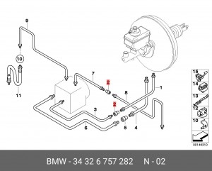 гайка!\ BMW All 34 32 6 757 282 BMW